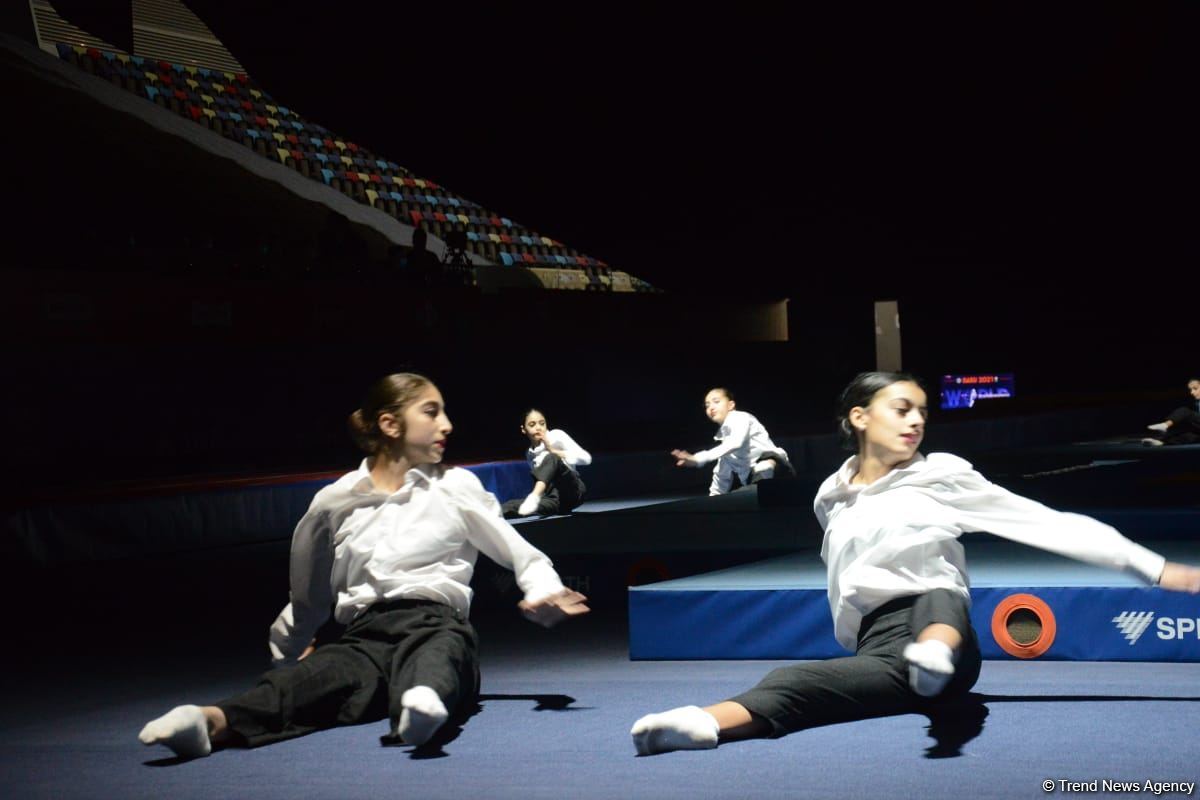 Bakıda Batut Gimnastikası üzrə 28-ci Dünya Yaş Qrupları Yarışlarının açılış mərasimi keçirilib (FOTO)
