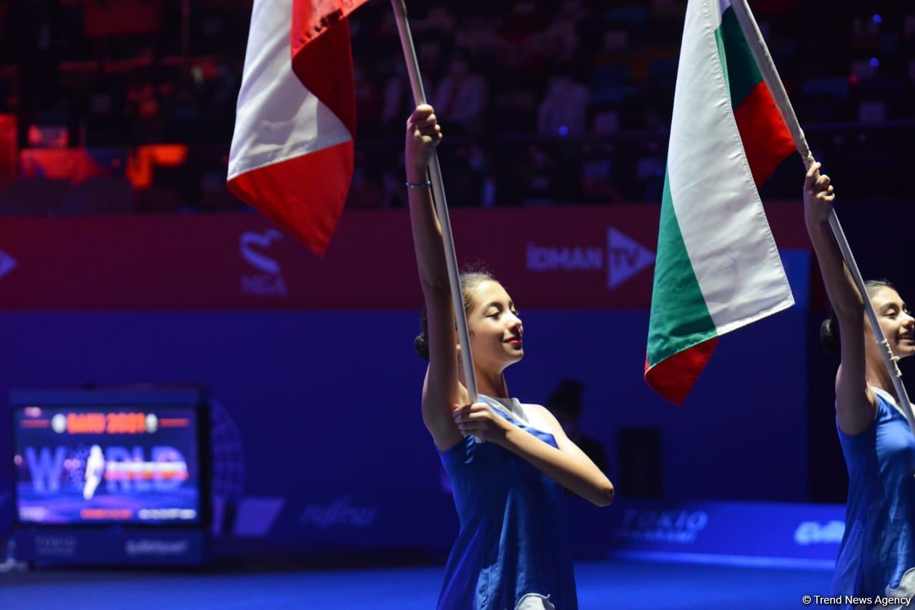 Bakıda Batut Gimnastikası üzrə 28-ci Dünya Yaş Qrupları Yarışlarının açılış mərasimi keçirilib (FOTO)