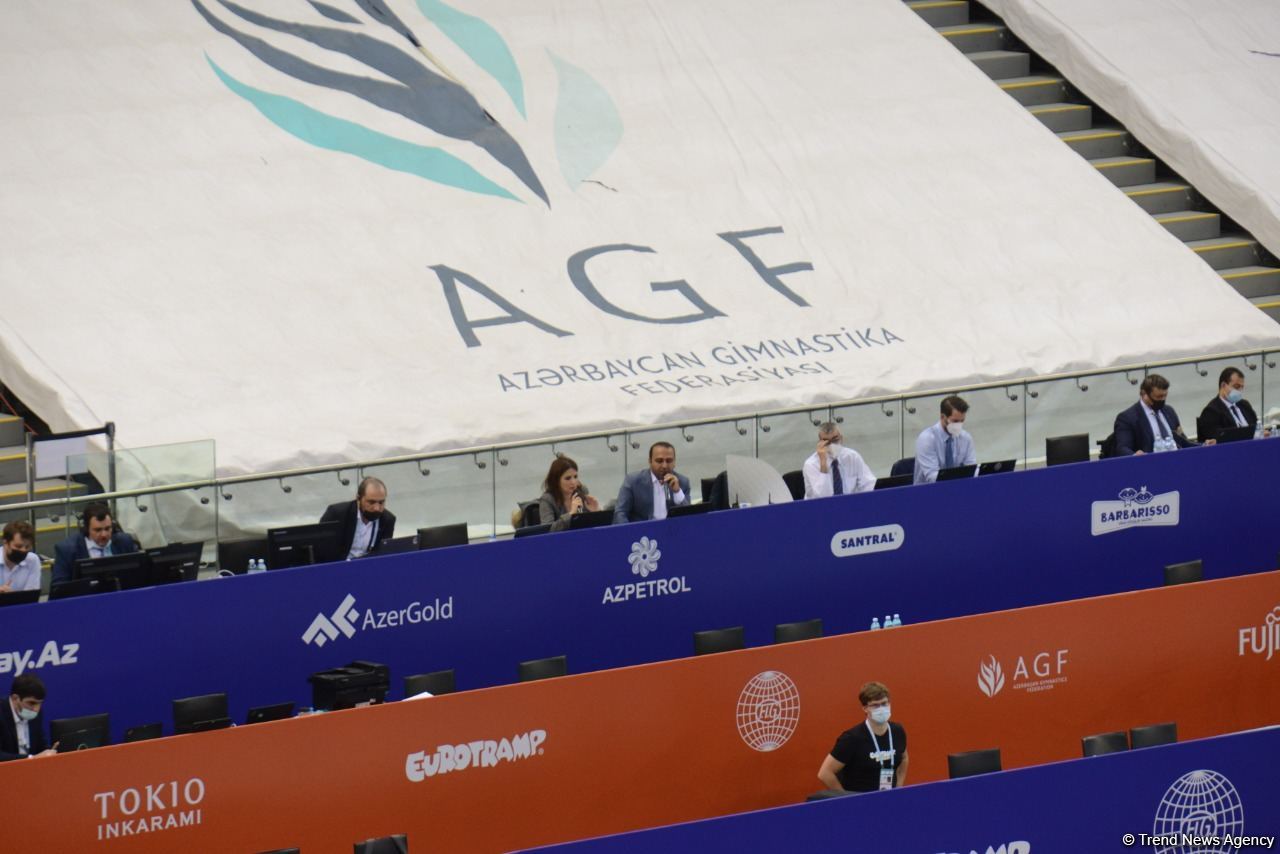 Batut Gimnastikası üzrə 28-ci Dünya Yaş Qrupları Yarışlarının birinci günündə final mərhələsi başlayıb (FOTO)