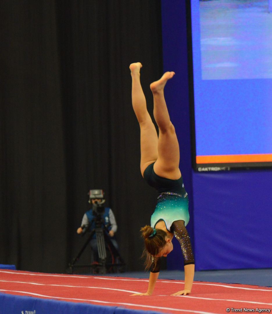 Bakıda Batut Gimnastikası üzrə 28-ci Dünya Yaş Qrupları Yarışları start götürüb (FOTO)