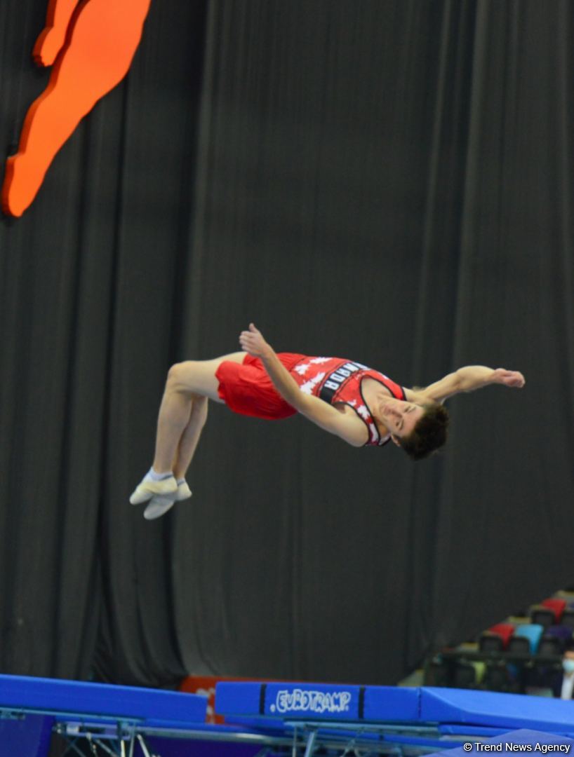 Bakıda Batut Gimnastikası üzrə 28-ci Dünya Yaş Qrupları Yarışları start götürüb (FOTO)