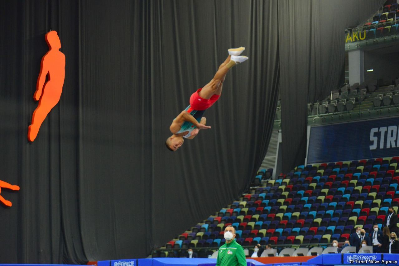 Bakıda Batut Gimnastikası üzrə 28-ci Dünya Yaş Qrupları Yarışları start götürüb (FOTO)