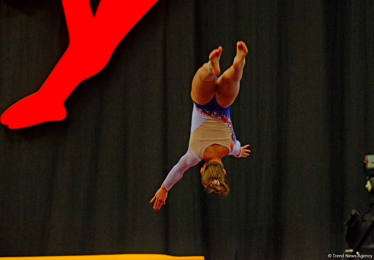 Bakıda Batut Gimnastikası üzrə 28-ci Dünya Yaş Qrupları Yarışları start götürüb (FOTO)
