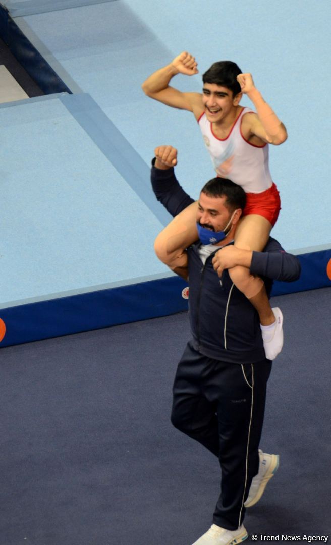 Azərbaycan gimnastı Batut Gimnastikası üzrə 28-ci Dünya Yaş Qrupları Yarışlarında qızıl medal qazanıb (FOTO)