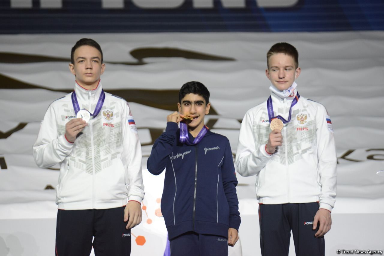 Bakıda batut gimnastikası və tamblinq üzrə qalib və mükafatçıların mükafatlandırılması mərasimi keçirilib (FOTO)