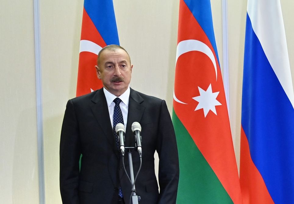 Rusiya Prezidenti, Azərbaycan Prezidenti və Ermənistanın baş naziri mətbuata bəyanatla çıxış ediblər (FOTO/VİDEO) (YENİLƏNİB)