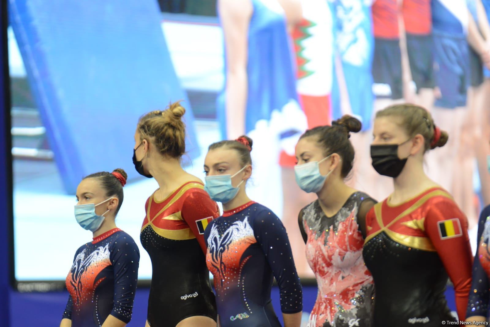 Milli Gimnastika Arenasında Batut Gimnastikası üzrə Dünya Yaş Qrupları Yarışları davam edir (FOTO)