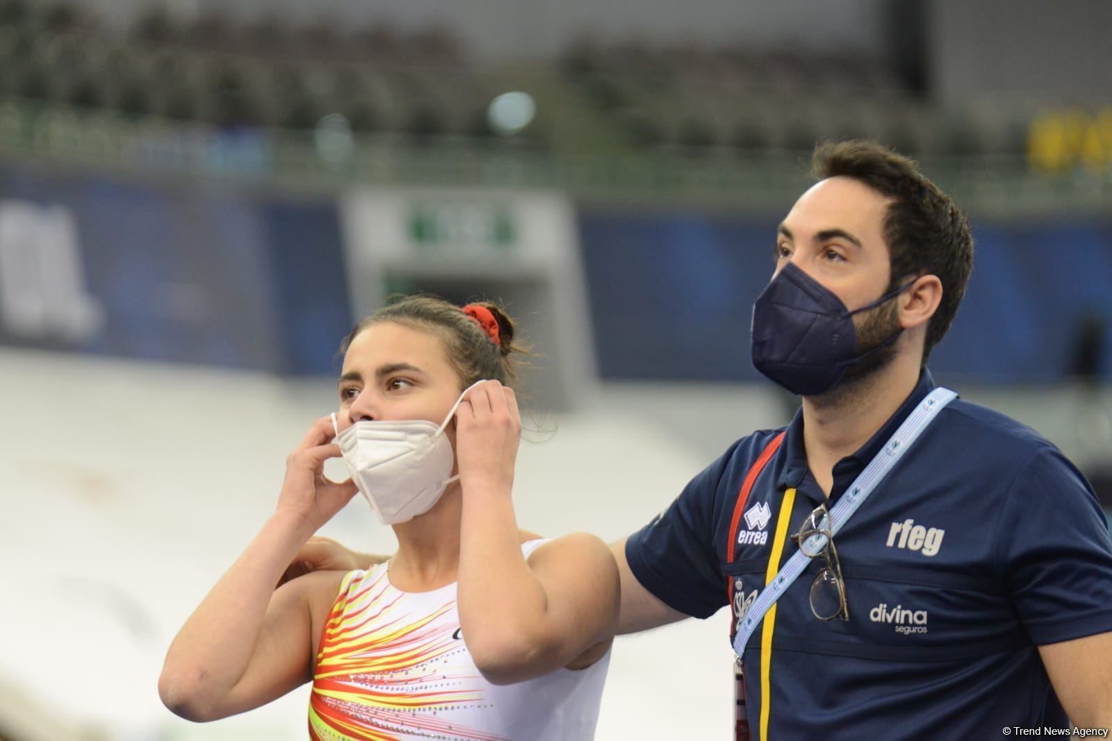 Milli Gimnastika Arenasında Batut Gimnastikası üzrə Dünya Yaş Qrupları Yarışları davam edir (FOTO)