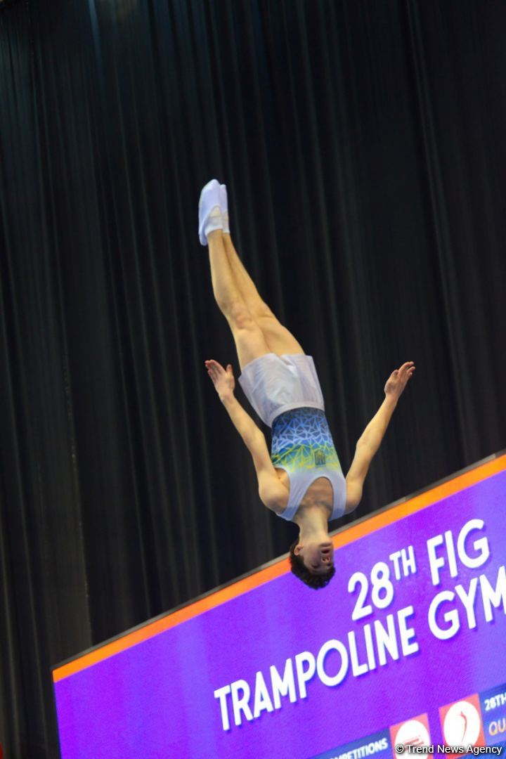 Bakıda Batut Gimnastikası üzrə 28-ci Dünya Yaş Qrupları Yarışlarının ikinci günü start götürüb (FOTO)