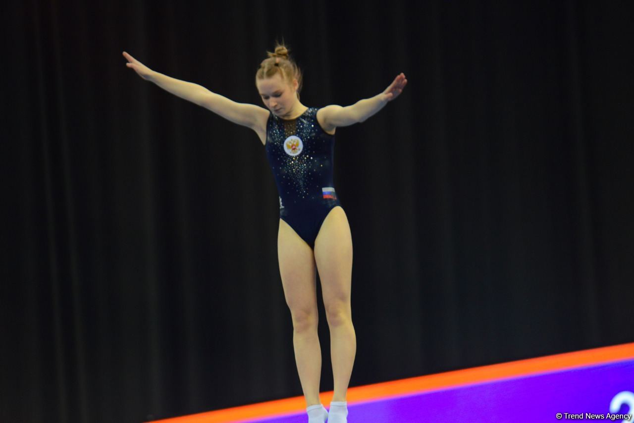 Bakıda Batut Gimnastikası üzrə 28-ci Dünya Yaş Qrupları Yarışlarının ikinci günü start götürüb (FOTO)
