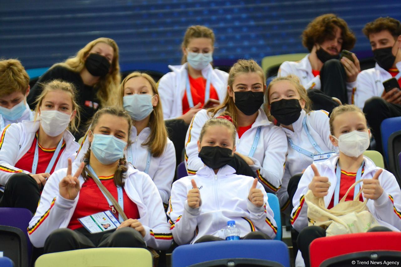 Bakıda Batut Gimnastikası üzrə 28-ci Dünya Yaş Qrupları Yarışlarının ikinci günü start götürüb (FOTO)