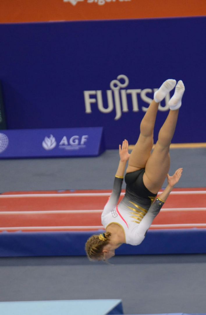 Bakıda batut gimnastikası və tamblinq üzrə Dünya Yaş Qrupları yarışlarının üçüncü gününün ən gözəl anları (FOTO)