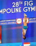 Milli Gimnastika Arenasında Batut Gimnastikası üzrə Dünya Yaş Qrupları Yarışları davam edir (FOTO)