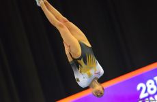 Milli Gimnastika Arenasında Batut Gimnastikası üzrə Dünya Yaş Qrupları Yarışları davam edir (FOTO)