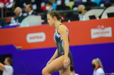 Milli Gimnastika Arenasında Batut Gimnastikası üzrə Dünya Yaş Qrupları Yarışları davam edir (FOTO)