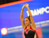 Milli Gimnastika Arenasında Batut Gimnastikası üzrə Dünya Yaş Qrupları Yarışları davam edir (FOTO)