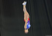 Milli Gimnastika Arenasında Batut Gimnastikası üzrə Dünya Yaş Qrupları Yarışları davam edir (FOTO)