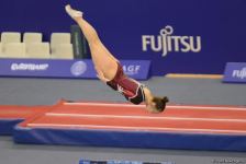 Bakıda Batut Gimnastikası üzrə 28-ci Dünya Yaş Qrupları Yarışlarının ikinci günü start götürüb (FOTO)