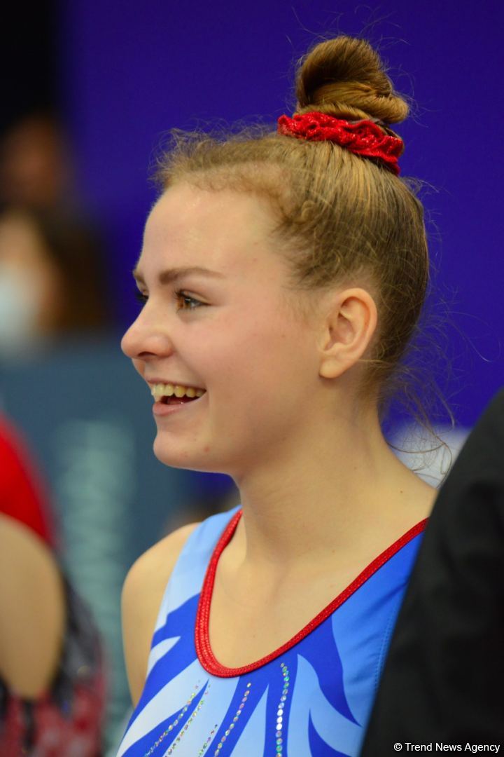 Milli Gimnastika Arenasında Batut Gimnastikası üzrə Dünya Yaş Qrupları Yarışları davam edir (FOTO)