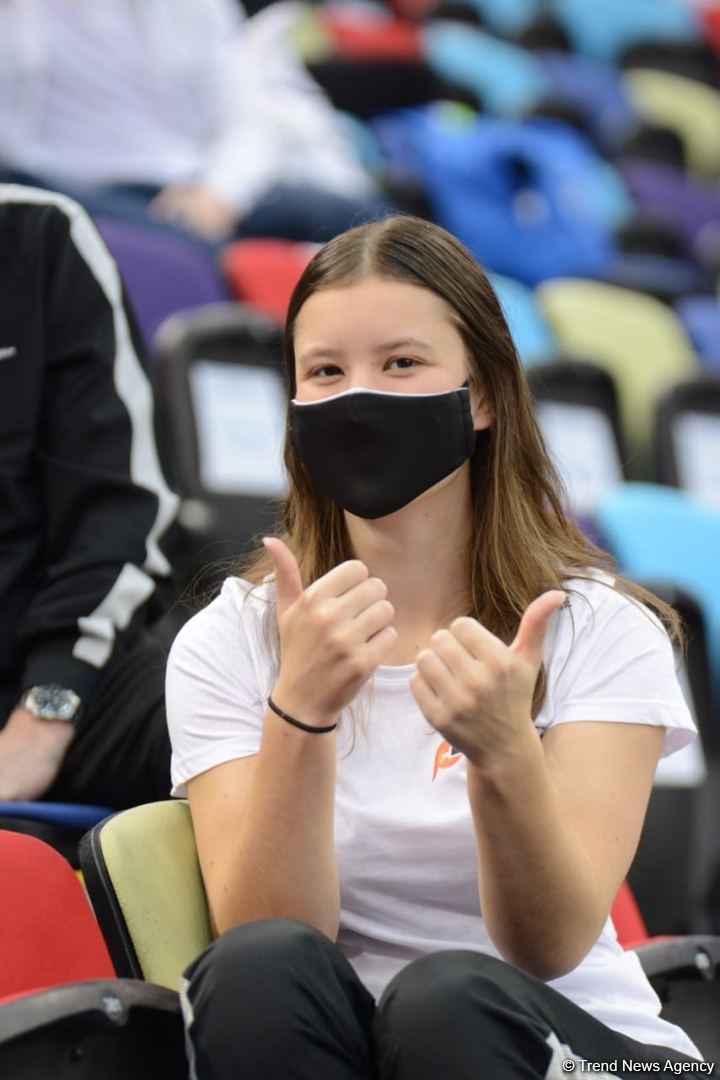 Bakıda Batut Gimnastikası üzrə 28-ci Dünya Yaş Qrupları Yarışlarının ikinci günü start götürüb (FOTO)