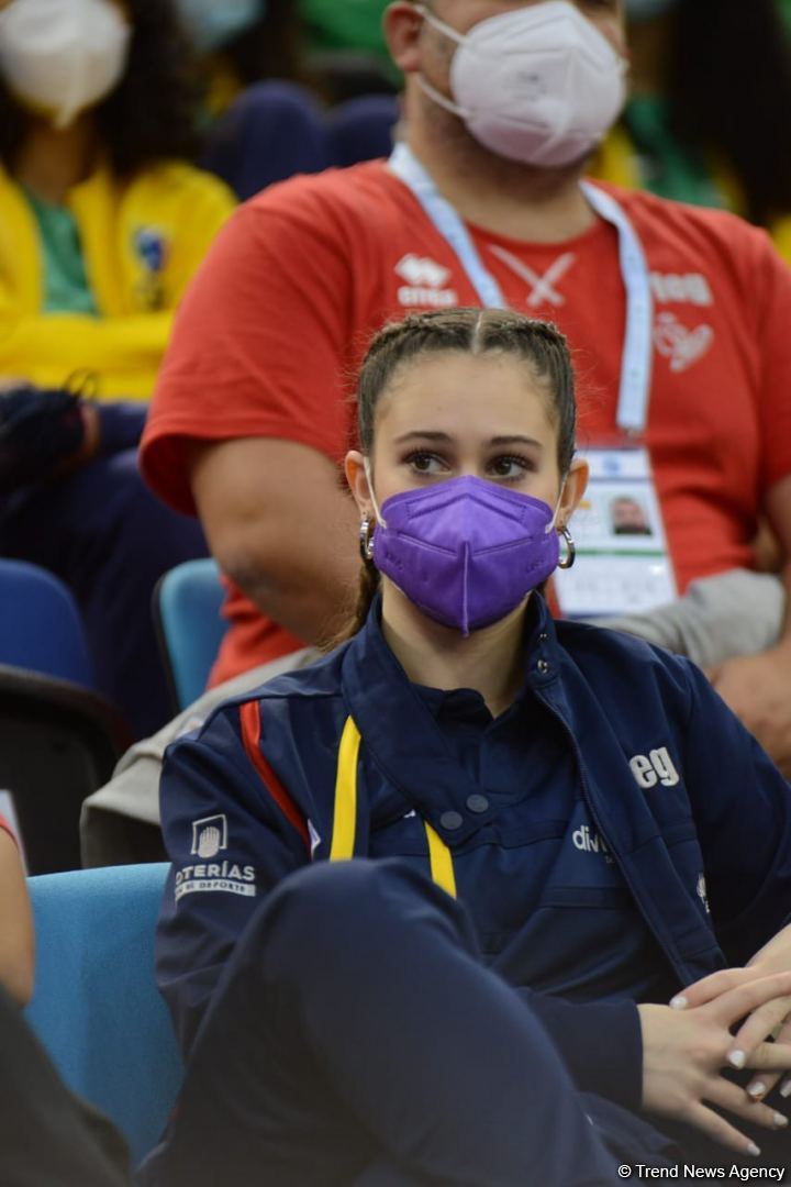 Bakıda Batut Gimnastikası üzrə 28-ci Dünya Yaş Qrupları Yarışlarının ikinci günü start götürüb (FOTO)
