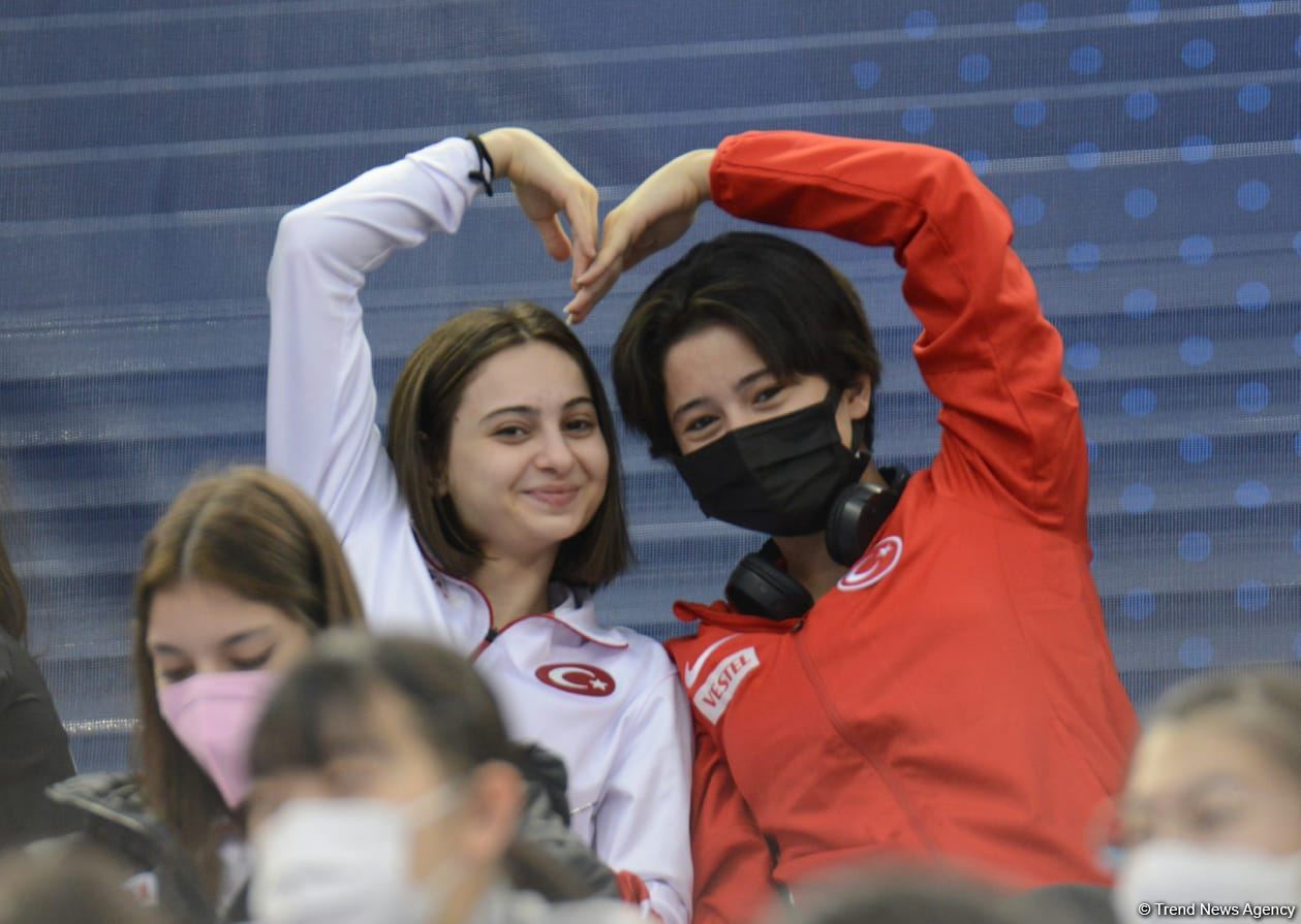 Bakıda Batut Gimnastikası üzrə 28-ci Dünya Yaş Qrupları Yarışlarının ikinci günü start götürüb (FOTO)