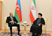 Prezident İlham Əliyevin İran Prezidenti Seyid İbrahim Rəisi ilə görüşü olub (FOTO/VİDEO) (YENİLƏNİB-2)