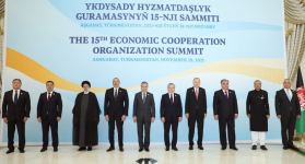 Prezident İlham Əliyev Aşqabadda İqtisadi Əməkdaşlıq Təşkilatının XV Zirvə toplantısında iştirak edib (FOTO/VİDEO) (YENİLƏNİB-4)