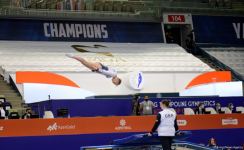 Bakıda batut gimnastikası və tamblinq üzrə Dünya Yaş Qrupu Yarışları davam edir (FOTO)
