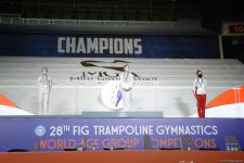 Batut gimnastikası və tamblinq üzrə Dünya Yaş Qrupu Yarışlarının final gününün qaliblərinin mükafatlandırılması mərasimi keçirilib
