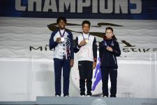Batut gimnastikası və tamblinq üzrə Dünya Yaş Qrupu Yarışlarının final gününün qaliblərinin mükafatlandırılması mərasimi keçirilib
