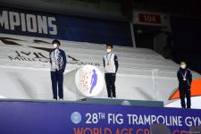 Batut gimnastikası və tamblinq üzrə Dünya Yaş Qrupu Yarışlarının final gününün qaliblərinin mükafatlandırılması mərasimi keçirilib