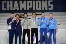 Batut gimnastikası və tamblinq üzrə Dünya Yaş Qrupu Yarışlarının final gününün qaliblərinin mükafatlandırılması mərasimi keçirilib