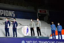 Batut gimnastikası və tamblinq üzrə Dünya Yaş Qrupu Yarışlarının final gününün qaliblərinin mükafatlandırılması mərasimi keçirilib