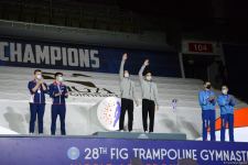 Batut gimnastikası və tamblinq üzrə Dünya Yaş Qrupu Yarışlarının final gününün qaliblərinin mükafatlandırılması mərasimi keçirilib