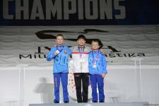 Batut gimnastikası və tamblinq üzrə Dünya Yaş Qrupu Yarışlarının final gününün qaliblərinin mükafatlandırılması mərasimi keçirilib