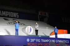 Batut gimnastikası və tamblinq üzrə Dünya Yaş Qrupu Yarışlarının final gününün qaliblərinin mükafatlandırılması mərasimi keçirilib