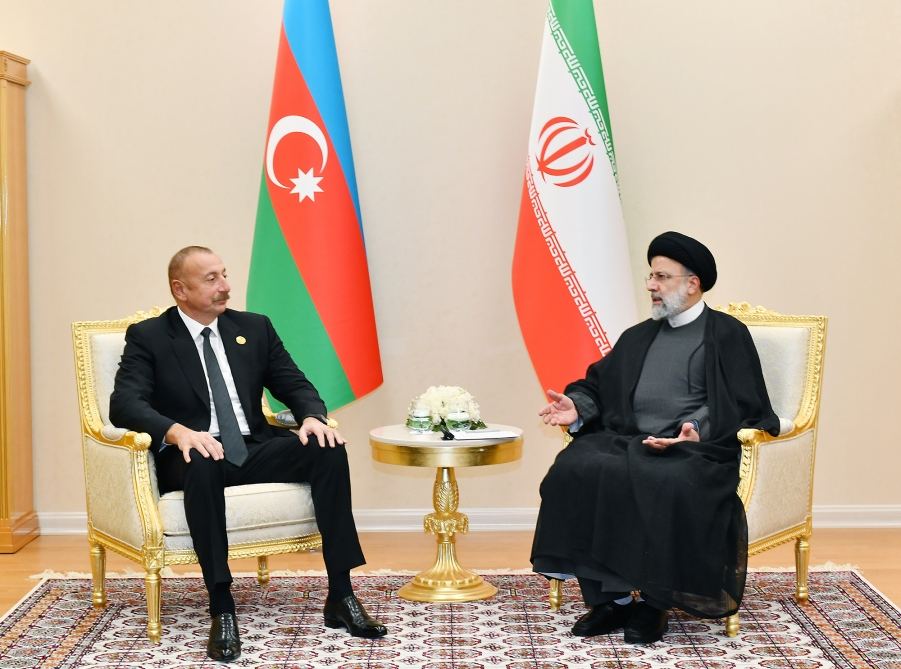 Prezident İlham Əliyevin İran Prezidenti Seyid İbrahim Rəisi ilə görüşü olub (FOTO/VİDEO) (YENİLƏNİB-2)