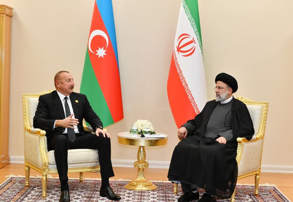 Prezident İlham Əliyevin İran Prezidenti Seyid İbrahim Rəisi ilə görüşü olub (FOTO/VİDEO) (YENİLƏNİB-2)