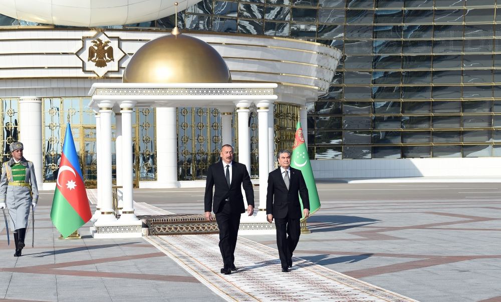 Azərbaycan Prezidenti İlham Əliyev Türkmənistana səfərə gəlib (FOTO/VİDEO) (YENİLƏNİB)