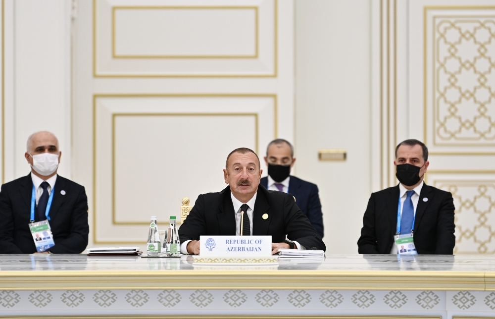 Prezident İlham Əliyev Aşqabadda İqtisadi Əməkdaşlıq Təşkilatının XV Zirvə toplantısında iştirak edib (FOTO/VİDEO) (YENİLƏNİB-4)