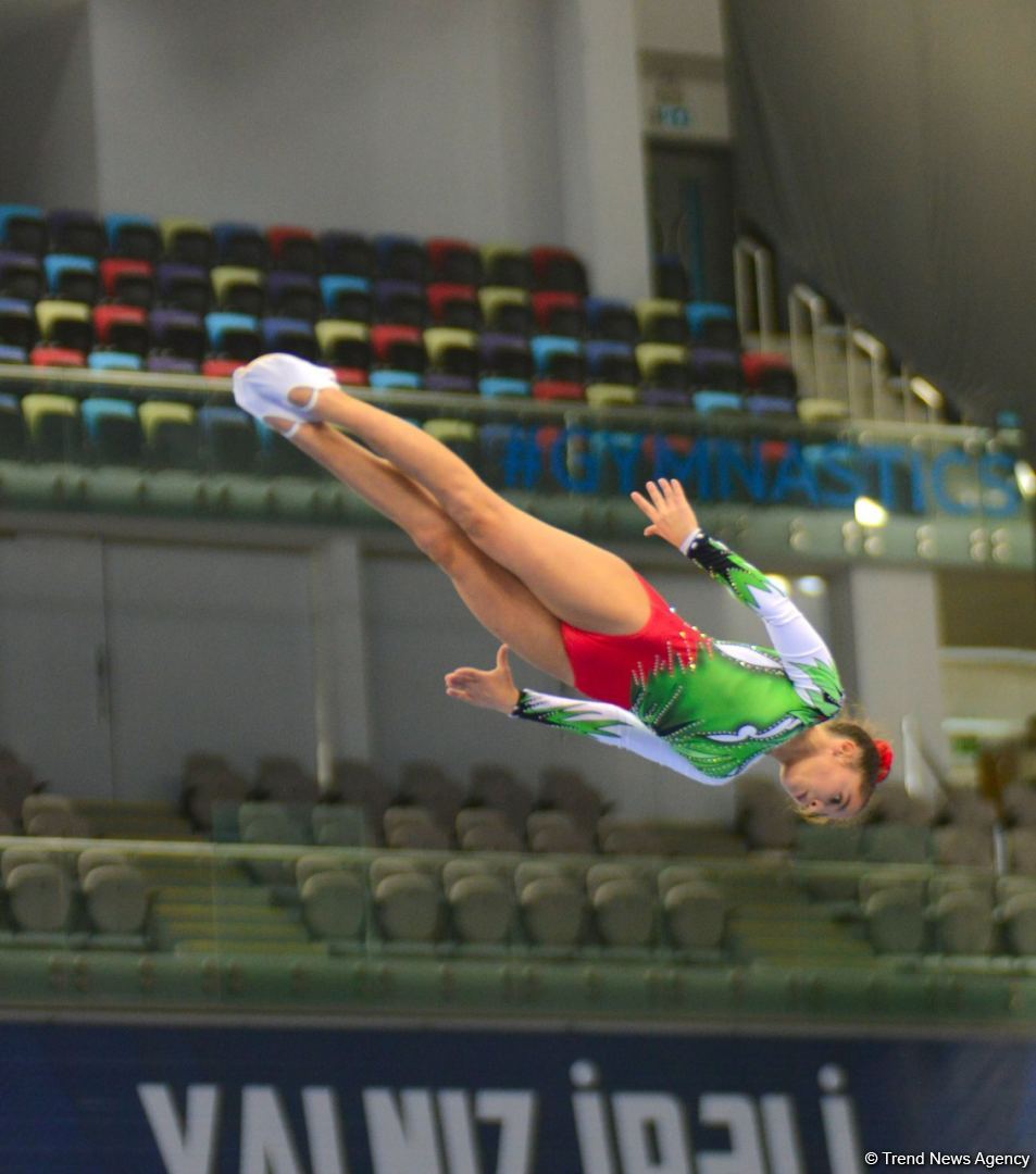 Bakıda batut gimnastikası və tamblinq üzrə Dünya Yaş Qrupu Yarışları davam edir (FOTO)