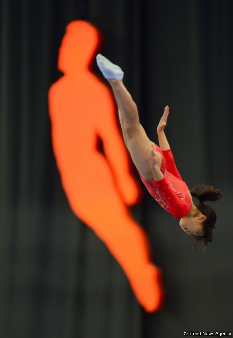 Bakıda batut gimnastikası və tamblinq üzrə Dünya Yaş Qrupu Yarışları davam edir (FOTO)