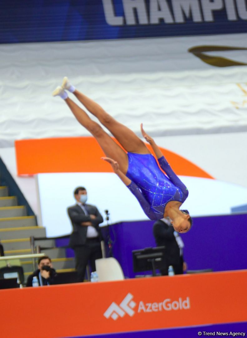 Bakıda batut gimnastikası və tamblinq üzrə Dünya Yaş Qrupu Yarışları davam edir (FOTO)