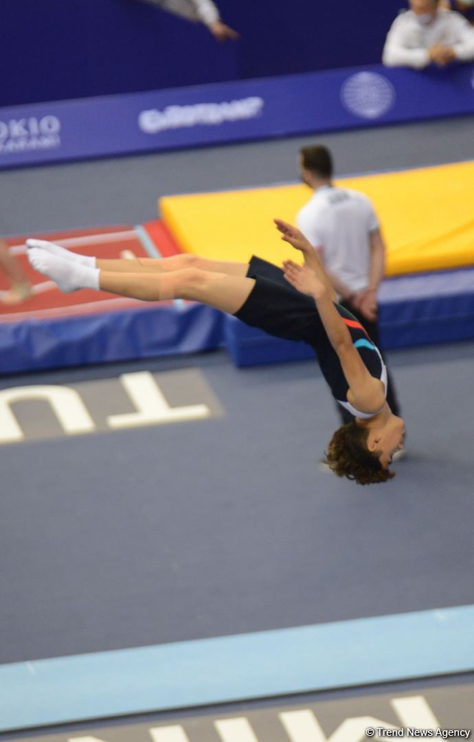 Bakıda batut gimnastikası və tamblinq üzrə Dünya Yaş Qrupu Yarışları davam edir (FOTO)