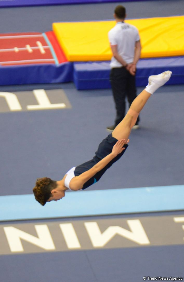 Bakıda batut gimnastikası və tamblinq üzrə Dünya Yaş Qrupu Yarışları davam edir (FOTO)