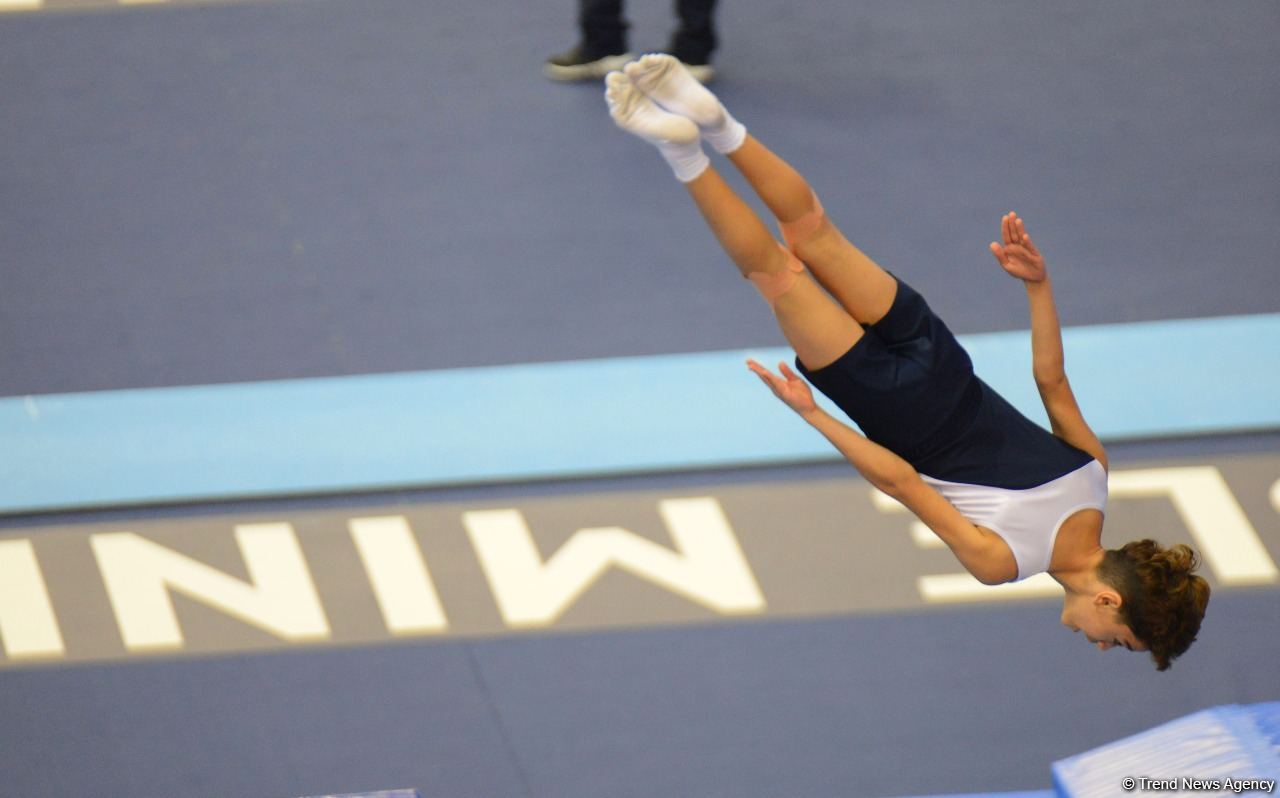 Bakıda batut gimnastikası və tamblinq üzrə Dünya Yaş Qrupu Yarışları davam edir (FOTO)