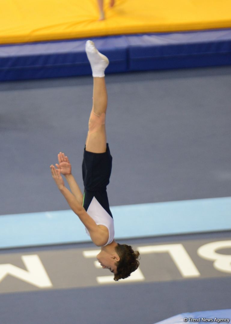 Bakıda batut gimnastikası və tamblinq üzrə Dünya Yaş Qrupu Yarışları davam edir (FOTO)