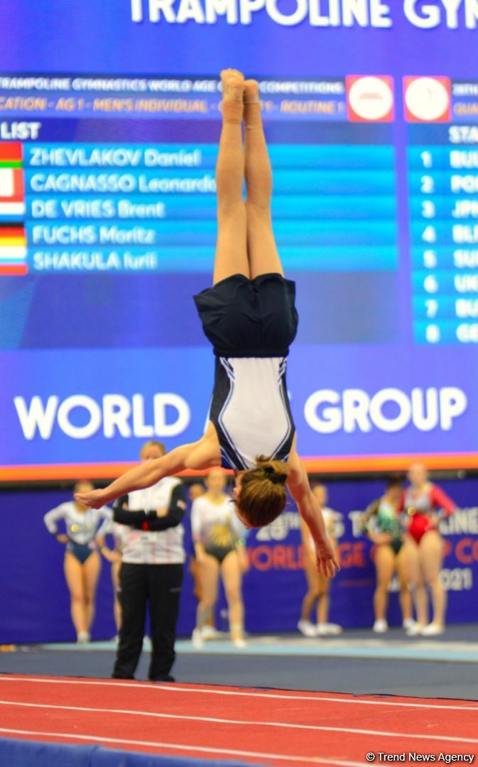 Bakıda batut gimnastikası və tamblinq üzrə Dünya Yaş Qrupu Yarışları davam edir (FOTO)