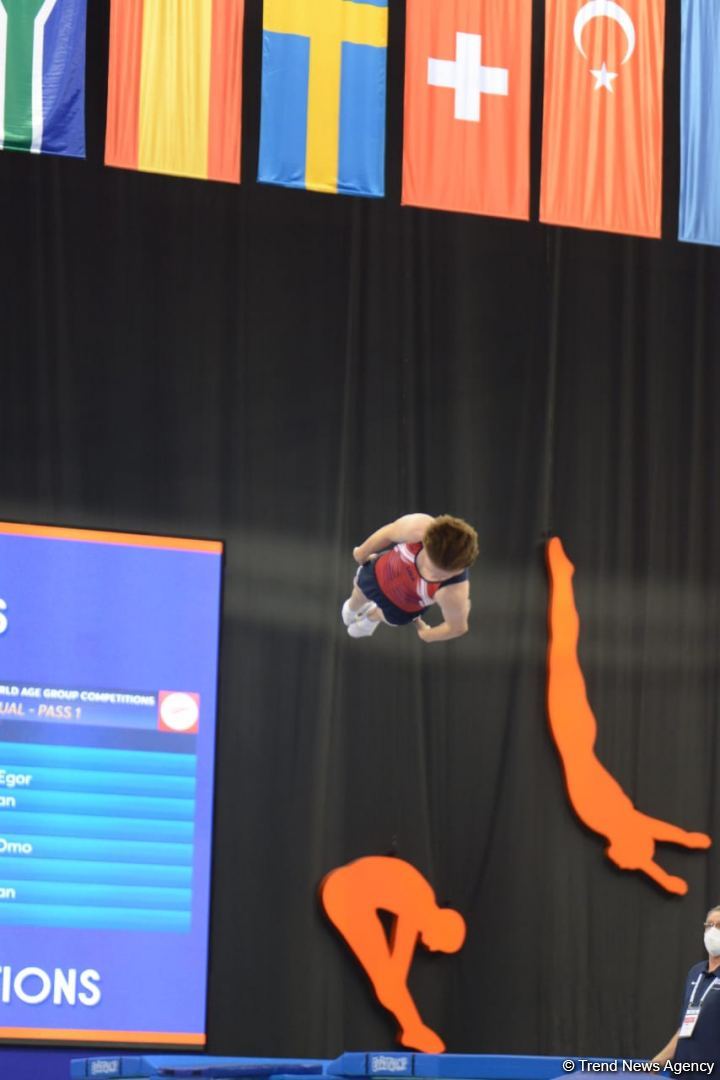 Bakıda batut gimnastikası və tamblinq üzrə Dünya Yaş Qrupu Yarışlarının final gününün ən yaxşı anları (FOTO)